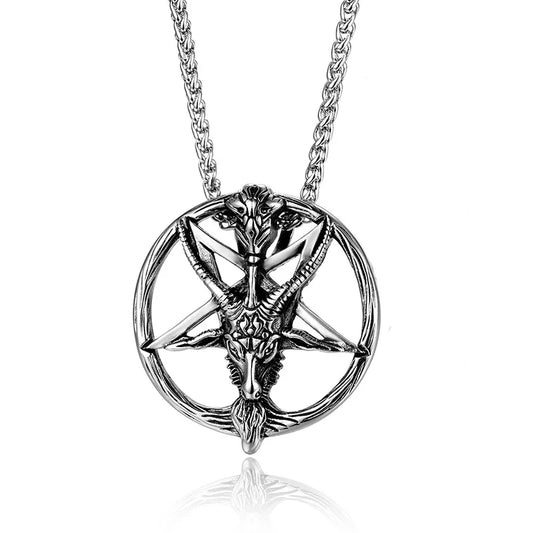 Collier Baphomet en acier inoxydable